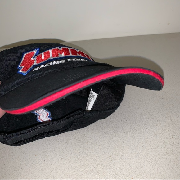 SUMMIT Racing Hat Cap Black And Red Adjustable Size - Picture 6 of 9